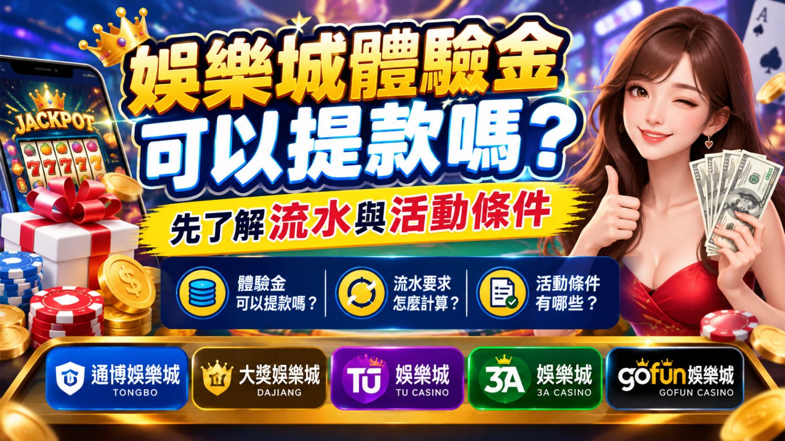 不想提款時被打了包票卻領不出？一鍵掌握最新流水倍數與活動細節！
